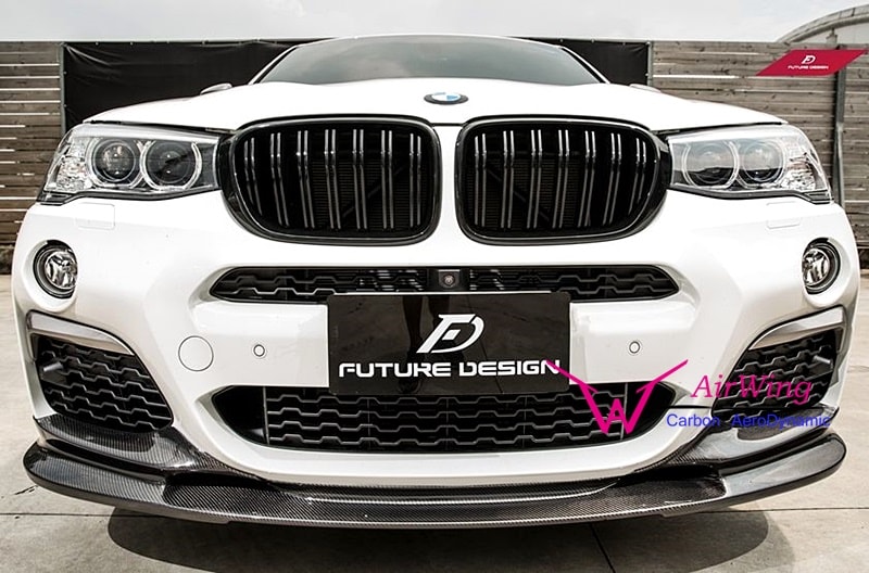 BMW F26 X4 - 3D Design style carbon front lip spoiler 02